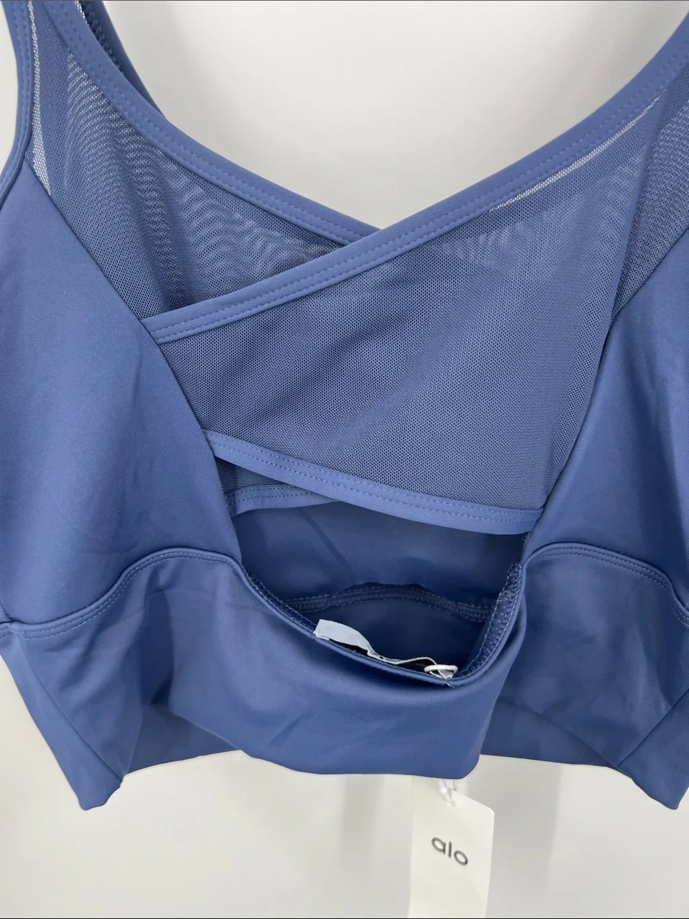 ALO Yoga Navy Flared Jumpsuit with Mesh Sports Bra